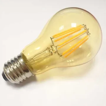 amber gold smoke 6W A60 dimming lighting led filament bulb