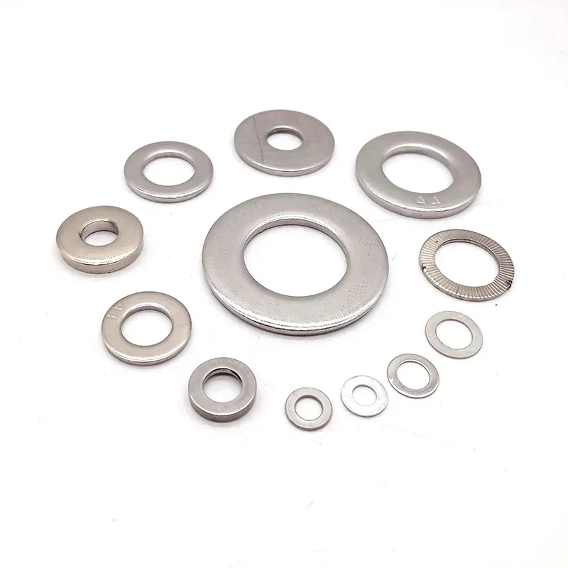 High-Density Galvanized Steel Round Lock Washers