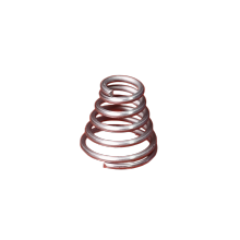 Phosphor bronze compression spring for electronic devices