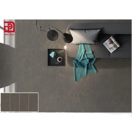 LA BOBO Dark Grey Thin Bathroom Tile