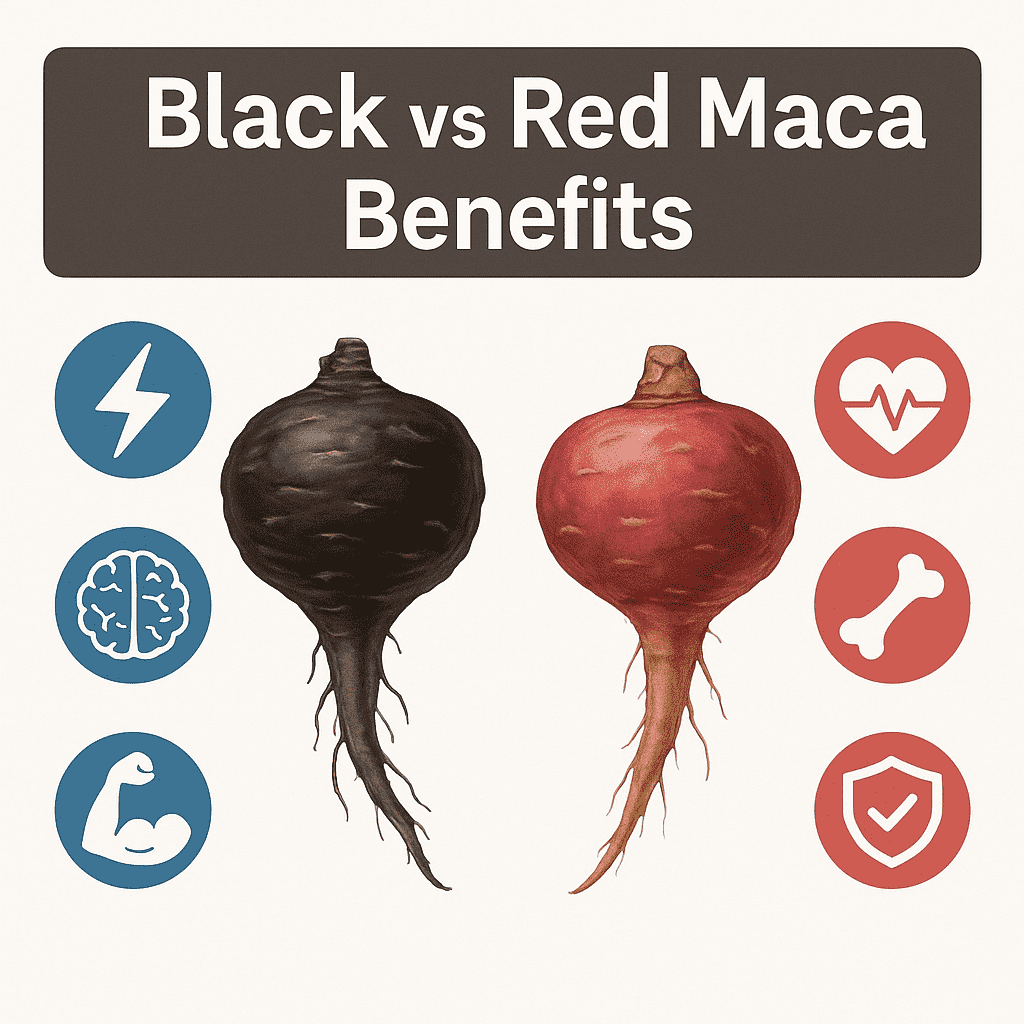 Black vs Red Maca Benefits