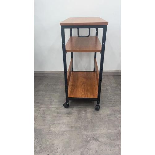 3 -stupňové skladacie kovové kuchynské jedlo ručné vozíky