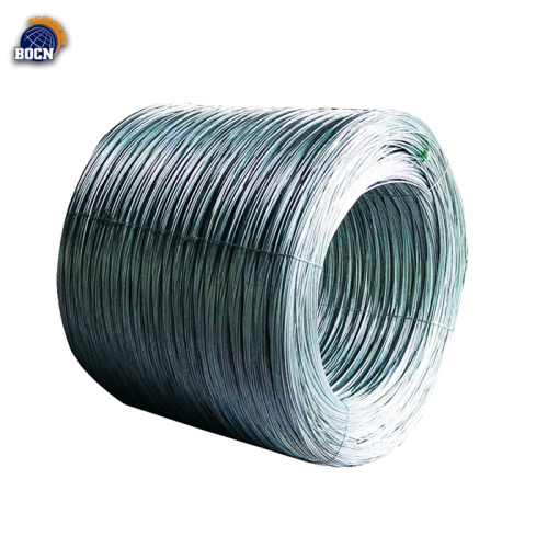 silver surface galvanized wire