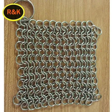 Factory price chain mail cleaner scrubber stainless steel ring size