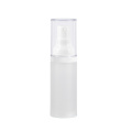 Transparent cosmetic packaging frosted airless lotion bottle