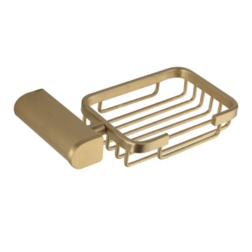 Luxury Gold Brushed Soap Baskets - Popular Bathroom Accessories Series