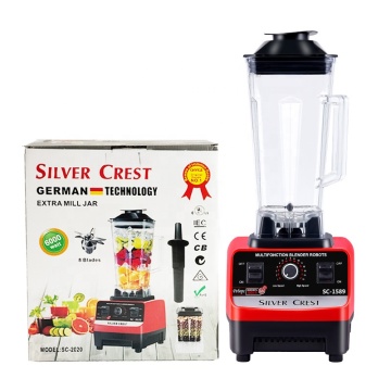 6000W Silver Crest 2L Multifunktionell mixer: Din ultimata kökskompis med 8 blad, perfekt för juicer, smoothies och mer
