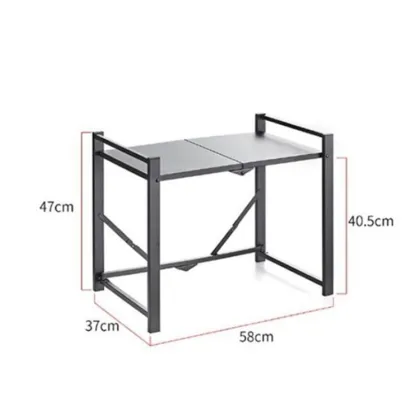 Kitchen Microwave Oven Rack: Free Installation and Storage Shelf