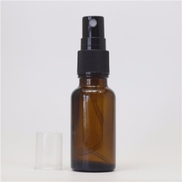 amber 20ml spray glass bottle with 20-410 fine mist sprayers