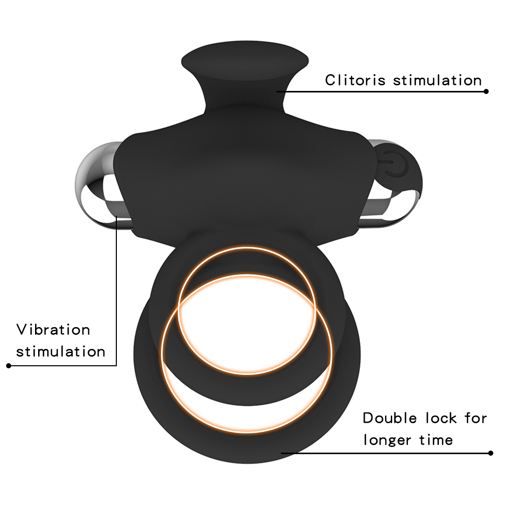 Clitoral Flicking Vibrating Penis Ring For Couples