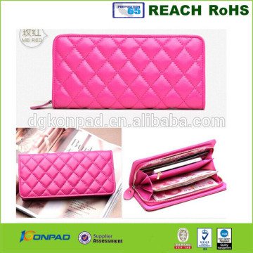 Newly fashion lady wallet pu leather