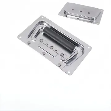 Stainless Steel Spring Loaded Pull Dish Handle Flight Case Recessed Folding