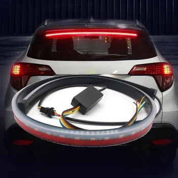 High-Mount Stop Brake Strip Light - RGB Driving Brake Turn Signal Lamp 90cm