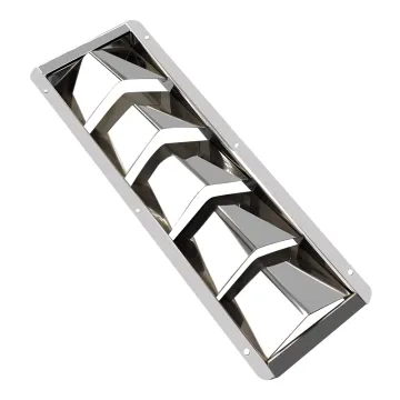 Marine Yacht Louvered Vent 5 Slots Stainless Steel Boat Air Vents Cover