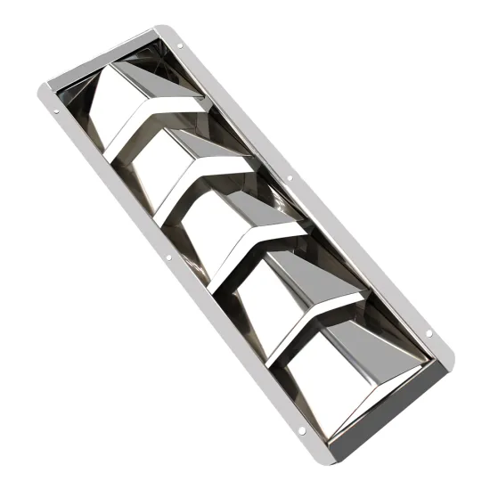 Marine Yacht Louvered Vent 5 Slots Stainless Steel Boat Air Vents Cover