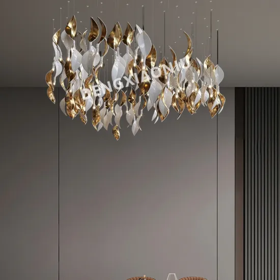 Luxury Ceramic Magnolia Flower Pendant Lights for Staircase and Hotel Chandeliers