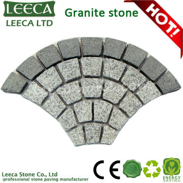 Fan shaped granite landscaping stones / granite paving stones