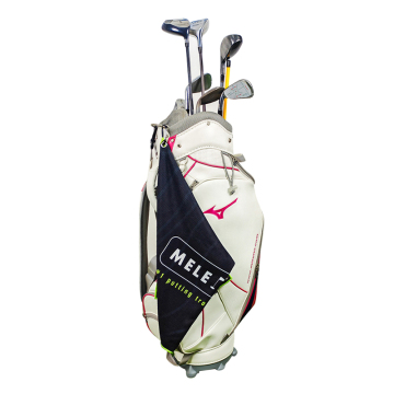 Golf Putter Station Towel with Carabiner Clip and Custom Logo