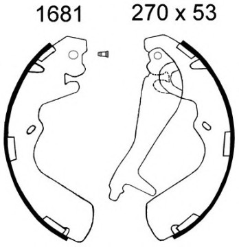 58305-4AA00 Brake shoes for Hyundai H-1 Porter