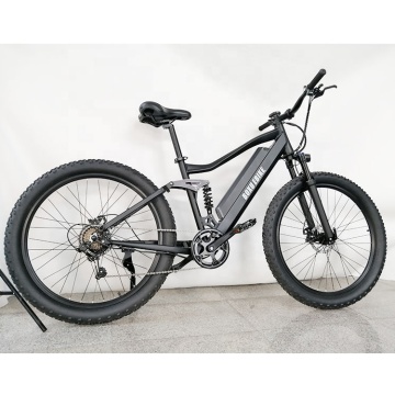 Betaalbare 36V 250W elektrische fiets met 27,5 inch vier-links suspensie en verborgen batterij