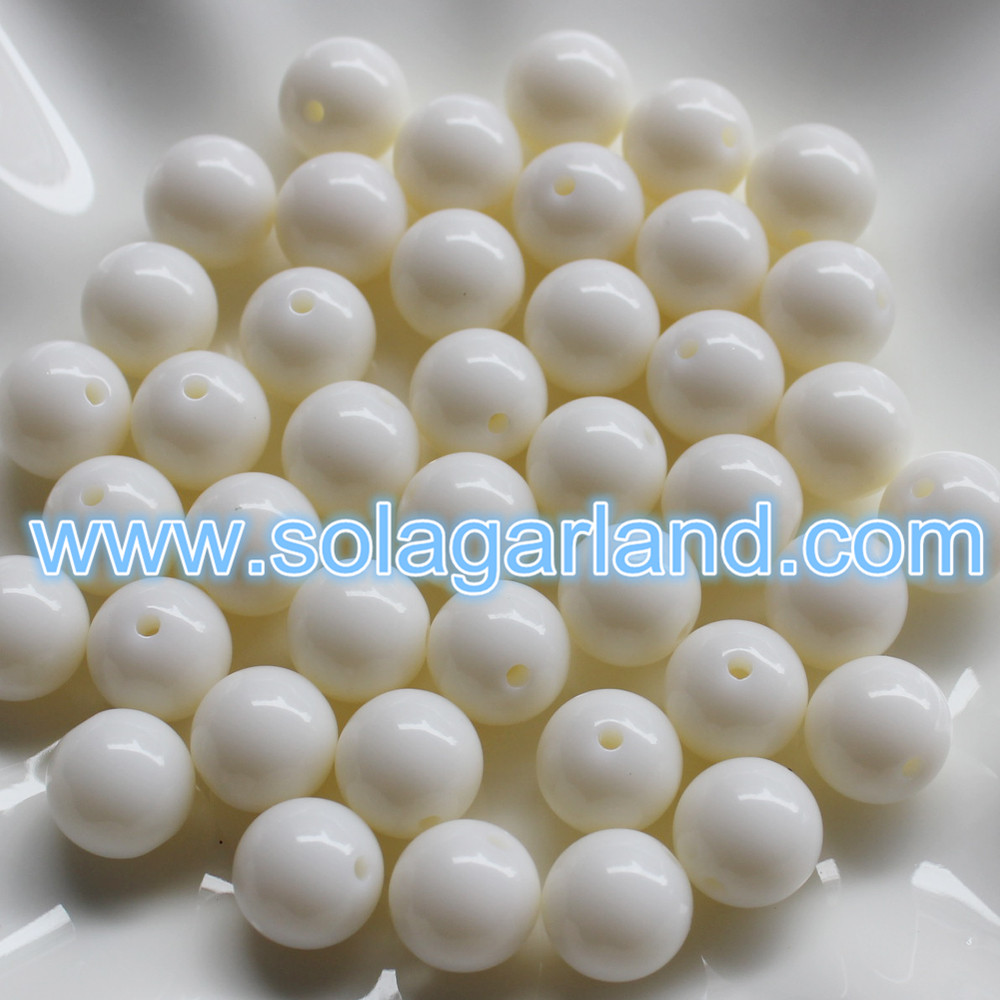 Acrylic Round Loose Beads