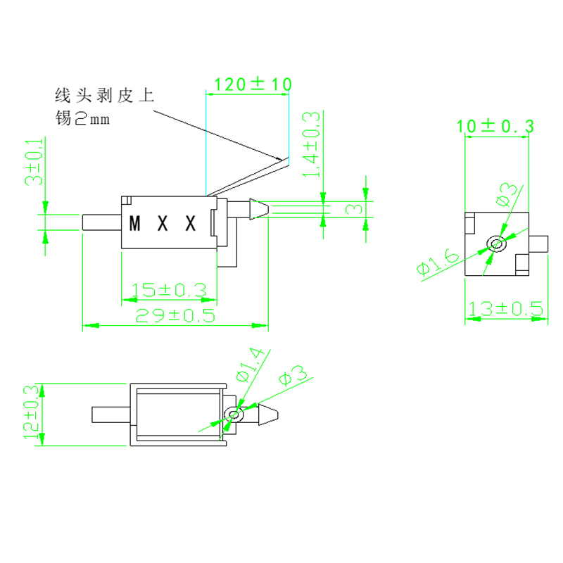 Three-way solenoid valve