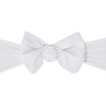 white stretch chair bows