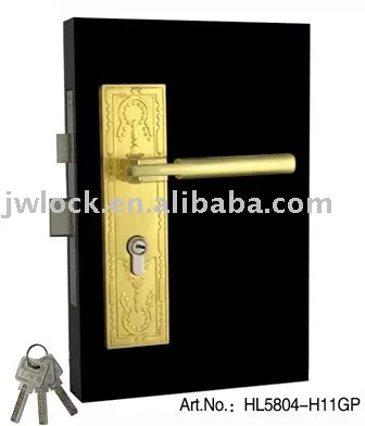 Hot Sale Middle East Style HL5804-H11GP Furniture Handle Door Lock
