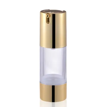 50ml refillable airless gold pump empty cosmetic bottle