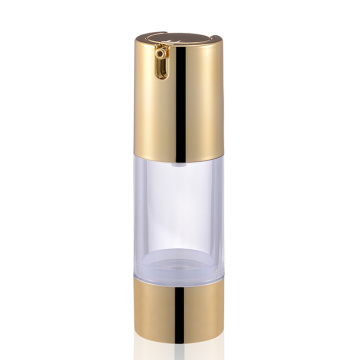 high quality uv coated gold clear eye cream airless Cosmetic lotion pump Bottles bottle 50ml 30ml