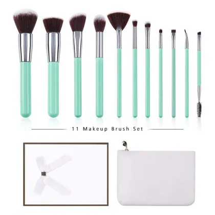 HZM 11Pcs Customized makeup brushes Set private label