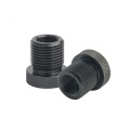 Black steel knurled Oil Filter thread adapter