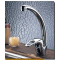 I-Brass Chrome-plated Gooseneck Cold Kitchen Sink Taps