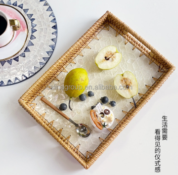 Bakul anggur buatan tangan untuk makanan ringan dan pencuci mulut
