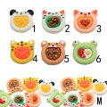 Kawaii Animal Head Food Mezcla de resina Cabujón Flatback Tiger Frog Craft para niños Horquilla Hacer decoraciones para álbumes de recortes