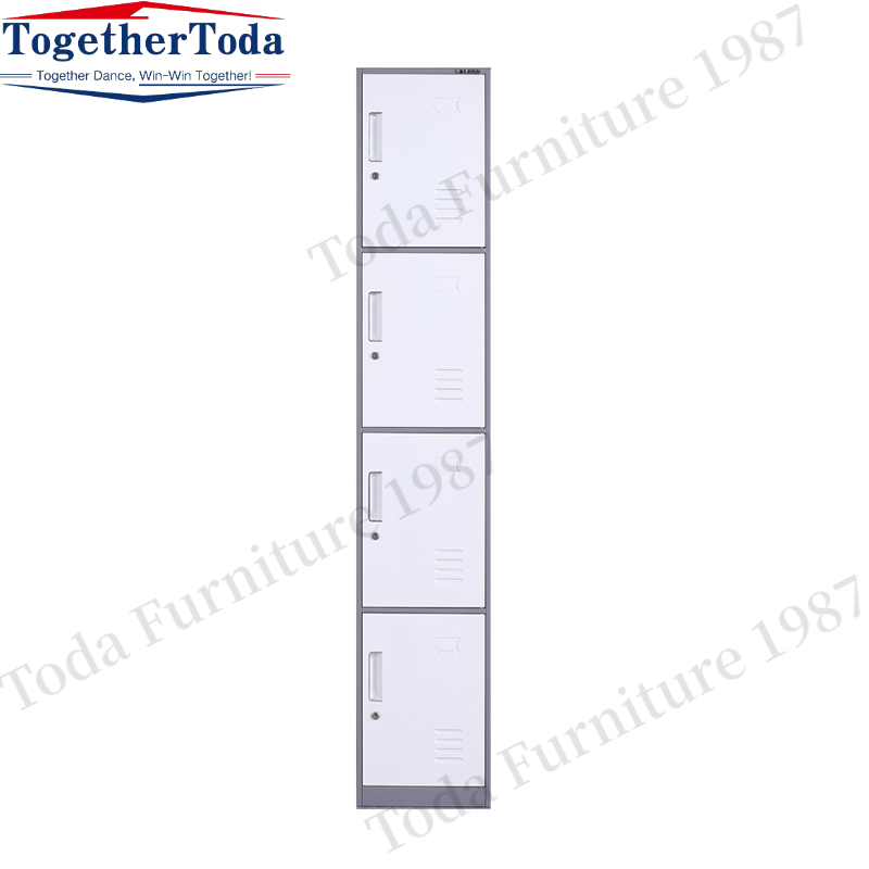 Viertürige Metallschränke für Umkleideräume und Schulen
