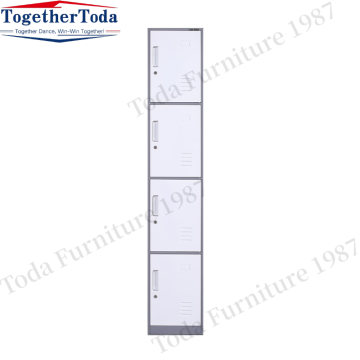 लॉकर रूम और स्कूलों के लिए चार-दरवाजा धातु अलमारियाँ