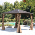 Hardtop gazebo met gegalvaniseerd stalen dak