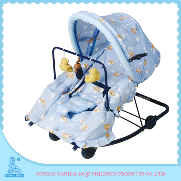 405A Chair Type Mild Steel Frame Material Baby Rocker Bouncer With Canopy