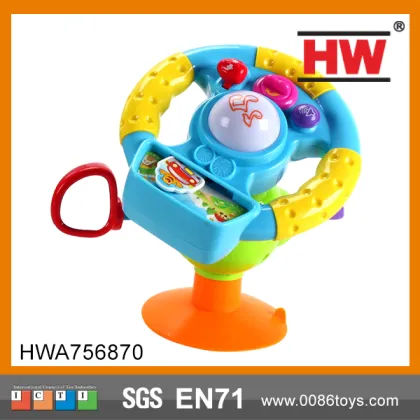 Toys baby driver plastic steering wheel