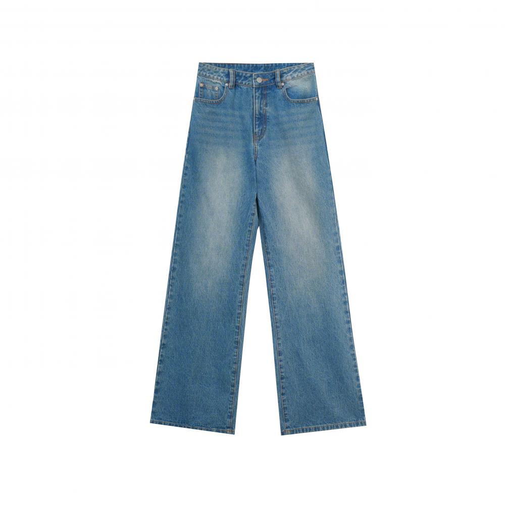 Light Blue Wide-leg Jeans