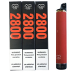 Kit de vape desechable 2800 bocanadas 1500mAh 6 ml de cigarrillo electrónico