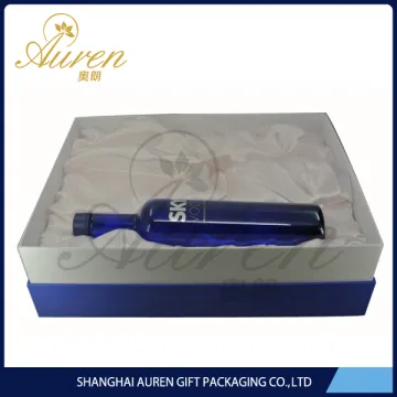 Christmas promotional newest white paper wine packaging box