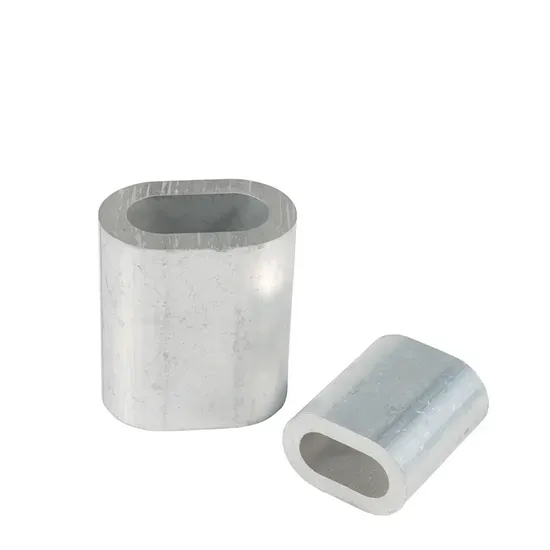 Wire Mesh Accessories: US Type Wire Rope Oval Aluminum Ferrule