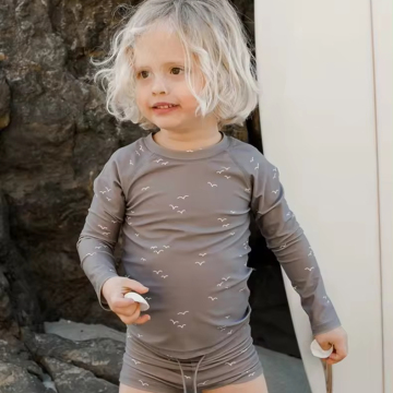 Chlorine-Resistant Boys and Girls Swimwear Two-Pieces for Babies