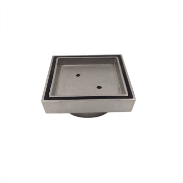 SS304 Square Tile Insert Floor Drain for Balconies and Roofs