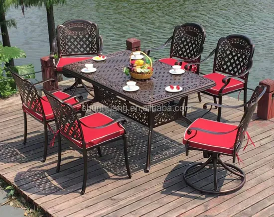 Durable Cast Aluminum Outdoor Patio Furniture Sets for Garden Dining