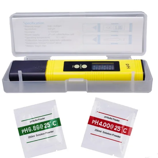 0.01 Digital PH Meter Tester Pocket Size PH Tester Large LCD Display / for Food, Aquarium, Pool Hydroponics /