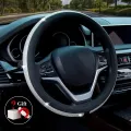 DDC new diamond leather car steering wheel cover