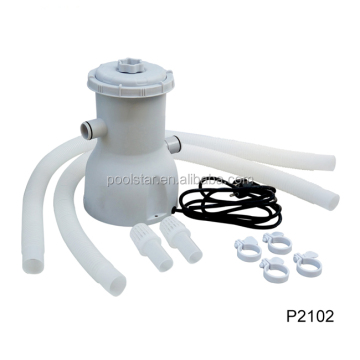 Poolstar 600-Gallon Mini Swimming Pool Pump with Cartridge Filter and Plastic Water Cleaner for Pools and Seas